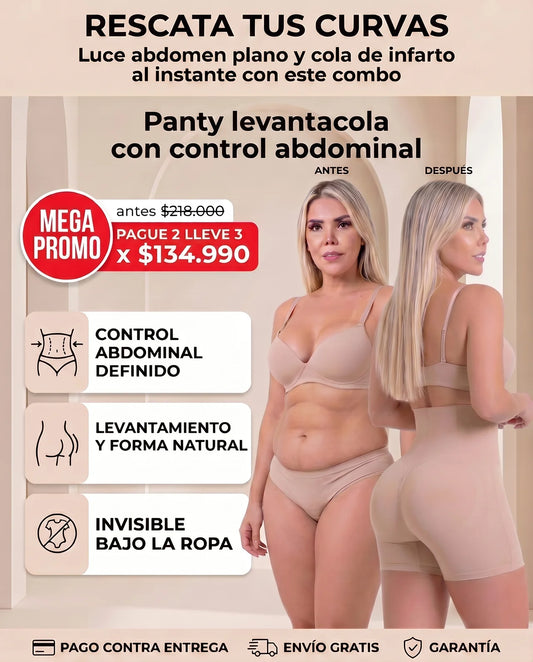 FAJA SHORT INVISIBLE - PAGUE 2 LLEVE 3