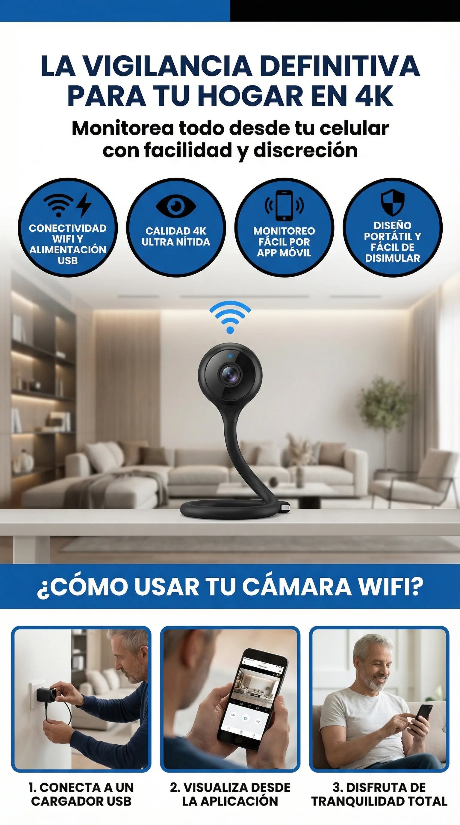 PACK DE 2 x 1 - MiniCAM WIFI 4K