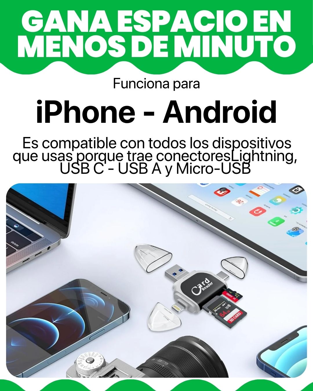 LectorSD - EXTENSION DE MEMORIA CELULAR