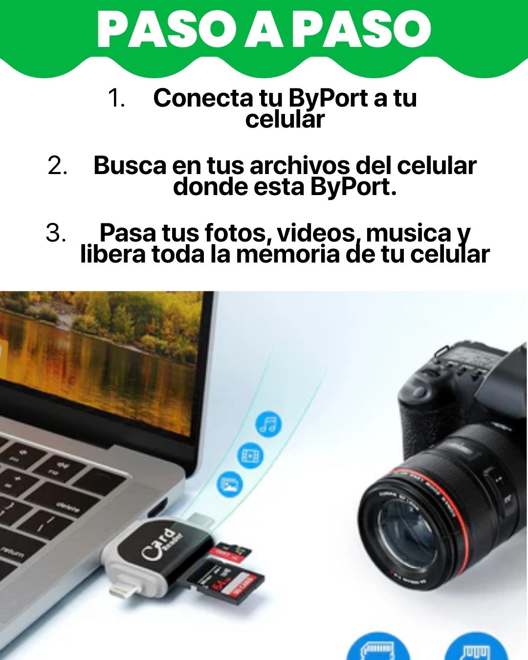 LectorSD - EXTENSION DE MEMORIA CELULAR