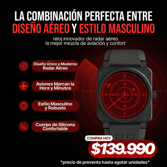 RELOJ DE RADAR ÁEREO