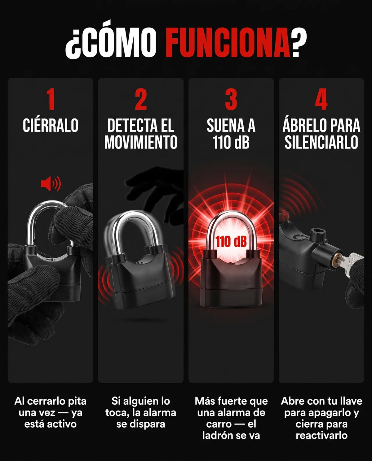 Candado con Alarma SecureAlert