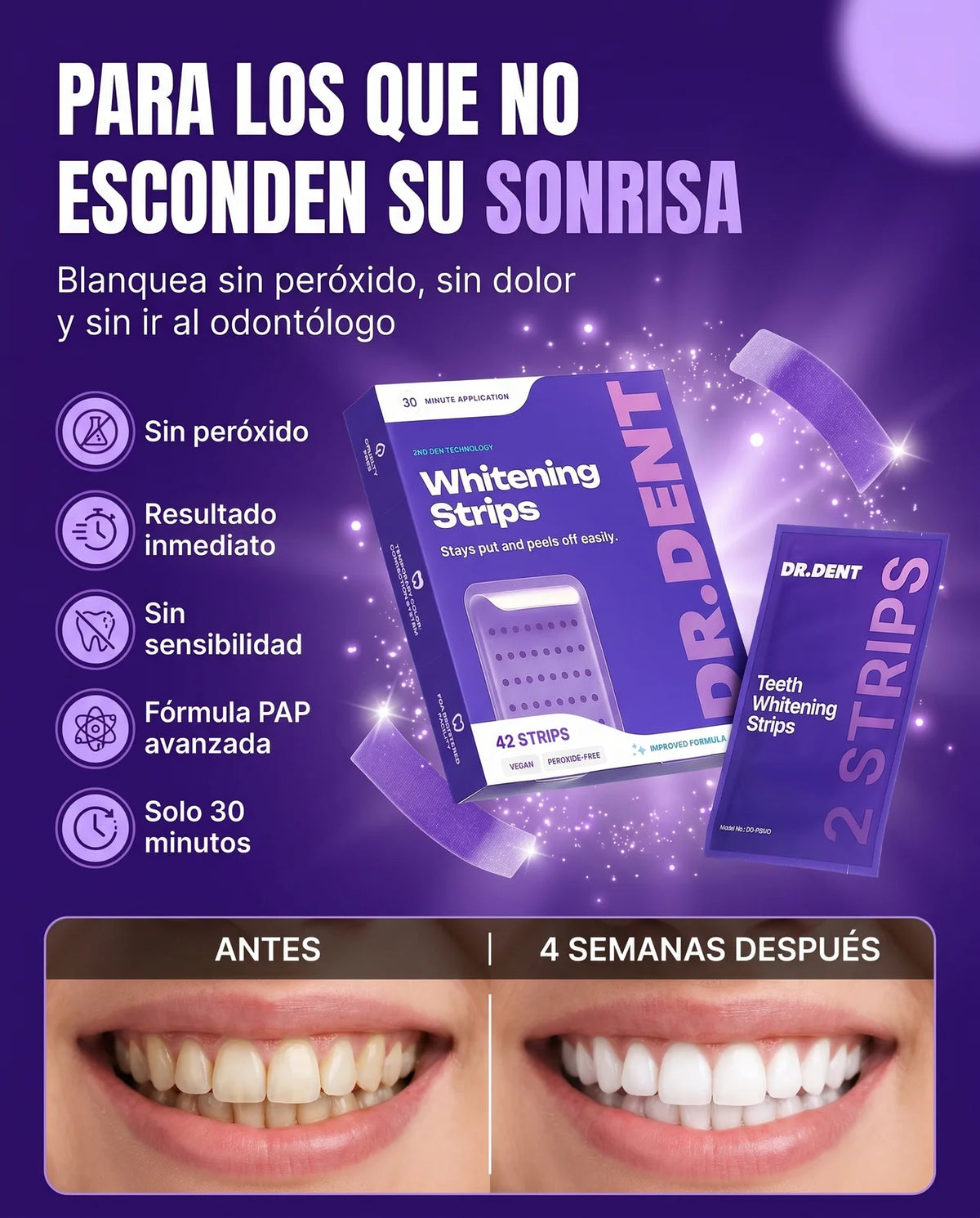 DR.DENT Purple Whitening Strips 1