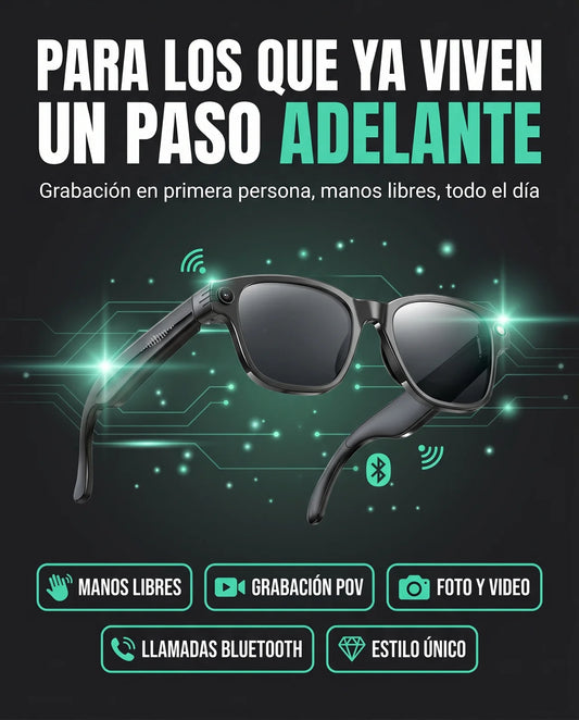 Smart Glasses con Cámara y Bluetooth
