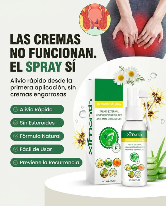 Spray Natural para Hemorroides — Alivio Rápido